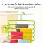 Unitedheart Unique 5 Layers Racks Multifunctional Scarf Tie Wardrobe Hanger Rack Skid Trousers Hanger Clothes Hanger Pressure Gauge