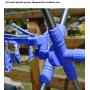Hans&Alice Commercial Grade Double Rail Laundry Drying Rack with Clips and Shoe Dryer Racks