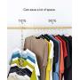 Closet Space Saving Metal Clothes Hangers Chain (5 Pack)