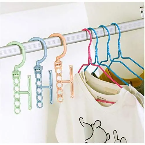 10pcs Random Color Hangers for Clothes Windproof Hanger Fixed Holder Buckle Household Anti-Slip Clothes Hanger Plastic 5 Circle Hanger 10pcs Random Color Hangers for Clothes Windproof Hanger Fixed Holder Buckle Household Anti-Slip Clothes Hanger Plastic 5 Circle Hanger