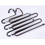 YYGIFT Practical Trouser Pants Hangers Rack Space Saver for Hanging Tie Trousers Pants Jeans Scarf Black