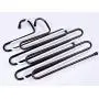 YYGIFT Practical Trouser Pants Hangers Rack Space Saver for Hanging Tie Trousers Pants Scarf Jeans White