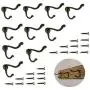 10 Pcs Vintage Bronze Single Coat Hooks Wall Mounted Single Hat Towel Clothes Hooks Hangers for Bath Kitchen Garage Heavy Duty with 20 Pcs Screws 10 Pcs Vintage Bronze Single Coat Hooks Wall Mounted Single Hat Towel Clothes Hooks Hangers for Bath Kitchen Garage Heavy Duty with 20 Pcs Screws