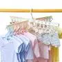 PeiQiH 24 Cilps Drying Rack Clothes Hangers, Foldable Laundry Clip & Drip Plastic Hangers 360° Swivel Hook Space Saving for Underwear Gloves Socks-white-24 Cilps 65x19cm PeiQiH 24 Cilps Drying Rack Clothes Hangers, Foldable Laundry Clip & Drip Plastic Hangers 360° Swivel Hook Space Saving for Underwear Gloves Socks-white-24 Cilps 65x19cm