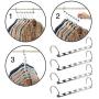 Lucky Fitness 3pcs Magic Hangers ， Closet Hanger Multifunctional Metal Clothes Hanger for Space Saving and Storage …