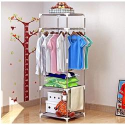 Clothes Hanger Coat Rack Floor Hanger Storage Wardrobe Clothing Drying Racks Decoration