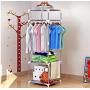 Clothes Hanger Coat Rack Floor Hanger Storage Wardrobe Clothing Drying Racks Decoration