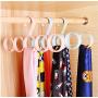 Hangers Hangers for Clothes Scarf Nordic High-End Scarf Hanger Multi-Functional Circular Hanger Tie Scarf Plastic Hanger 5pcs Random Color