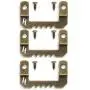 HangZ 20001 Canvas Flat Mount Sawtooth Picture Hanger Value Pack, 20lb, 10-Pack, Antique Brass