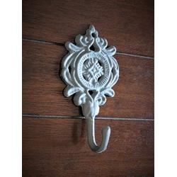 Shabby Cottage Chic Wall Hook, Light Grey or Pick Your Color, Bathroom Towel Hook, Jewelry, Keys Hanger