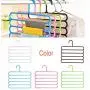 5PC Random Color 5 Layers Non-Slip Multi Functional Clothes Hangers Pants Storage Hangers Cloth Rack Scarf Tie Rack Space Saving Organizer