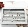 Basuwell Velvet Glass Jewelry Ring Display Organizer Boxes Tray Holder Jewelry Earrings Storage Case