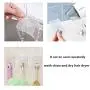 gotain Adhesive Sticky Heavy Duty Utility Hook Transparent Reusable Wall Hangers 22lb Waterproof for Home Kitchen Bathroom Bedroom Dorm Keys Bag Towels-10 Pack, White