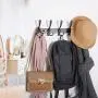 WEBI Coat Rack Wall Mounted,5 Tri Hooks for Hanging,Coat Hook,Hook Rack,Hook Rail,Coat Hanger Wall Mount for Coats,Hats,Towel,Black,2 Packs WEBI Coat Rack Wall Mounted,5 Tri Hooks for Hanging,Coat Hook,Hook Rack,Hook Rail,Coat Hanger Wall Mount for Coats,Hats,Towel,Black,2 Packs