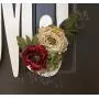 Custom Monogram Letter Wooden Door Hanger Wreath with flowers Custom Monogram Letter Wooden Door Hanger Wreath with flowers
