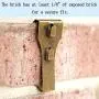 Brick Clips for Hanging, Spring Steel Hanger Exposed Brick Wall Hook Fastener Fits Brick 2 1/4 to 2 3/8 in Height 12 Pack