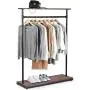 MyGift 60-Inch Rustic Industrial Wood & Pipe Design Freestanding Coat Rack, Retail Garment Display Stand MyGift 60-Inch Rustic Industrial Wood & Pipe Design Freestanding Coat Rack, Retail Garment Display Stand