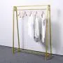 MBQQ Moden Metal Clothes Rack with Clothing Hanging Rack Organizer for Laundry Drying Rack Display Racks Garment Racks,Golden
