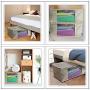 Woffit Foldable Storage Bag Organizers, Large Clear Window & Carry Handles, Great for Clothes, Blankets, Towels, Winter & Summer Clothing, Closets, Bedrooms, Under Bed & More (Large)