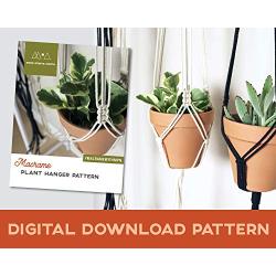 Digital PDF Pattern | Macrame Plant Hanger Download