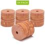 Coolrunner 24 Pack Cedar Fresh Red Cedar Wood Rings, Aromatic Cedar Blocks, 100% Natural Red Cedar Hangers for Closets and Drawers, Clothes Storage Protector