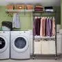 3 Compartment Laundry Sorter Hamper Heavy Duty Clothes Rack Hanging Rolling Laundry Cart with Wheels Rod Garment Rack Double Metal Height Adjustable Shelves Commercial Grade for Laundry room,Bronze 3 Compartment Laundry Sorter Hamper Heavy Duty Clothes Rack Hanging Rolling Laundry Cart with Wheels Rod Garment Rack Double Metal Height Adjustable Shelves Commercial Grade for Laundry room,Bronze