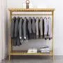 ZHHL Coat Racks, 3 in 1 Fashion Floor-Standing Clothes Stand Multifunction Storage Racks Hangers Bedroom Clothes Rack Bamboo Arts Wardrobe Shoe Rack (Size : 110x45x145CM)