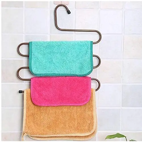 5pcs Random Color Metal Clothes Hanger 5 Tiers Hanger for Clothes Saves Space Clothes Storage Hanging Hanger for Pants Belt Tie Adult 5pcs Random Color Metal Clothes Hanger 5 Tiers Hanger for Clothes Saves Space Clothes Storage Hanging Hanger for Pants Belt Tie Adult