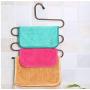 5pcs Random Color Metal Clothes Hanger 5 Tiers Hanger for Clothes Saves Space Clothes Storage Hanging Hanger for Pants Belt Tie Adult