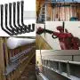 Garage and Garden Storage Utility Hooks Heavy Duty Jumbo Arm Hanger (6 Pcs Black 8" J Hook) Garage and Garden Storage Utility Hooks Heavy Duty Jumbo Arm Hanger (6 Pcs Black 8" J Hook)