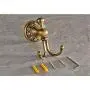 Jeterndy Kitchen Pendant Flower Carved Antique Brass Bathroom Kitchen Wall Mount Towel Robe Hooks Keys Hat Coat Clothes Hangers Bathroom Accessories (Color : Bronze, Size : One Size)