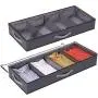 Lifewit Under Bed Clothes Organizer Large Adjustable Dividers Storage Bag with Durable Fabric, Reinforced Handle, 4 Clear Window for Clothing, Shoes, Blankets, Sweaters, Toys, Grey, 2 Pack Lifewit Under Bed Clothes Organizer Large Adjustable Dividers Storage Bag with Durable Fabric, Reinforced Handle, 4 Clear Window for Clothing, Shoes, Blankets, Sweaters, Toys, Grey, 2 Pack