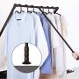 Lift Pull Down Adjustable Width Hanger,Wardrobe Clothes Hanger Rail Soft Return (764-864mm)