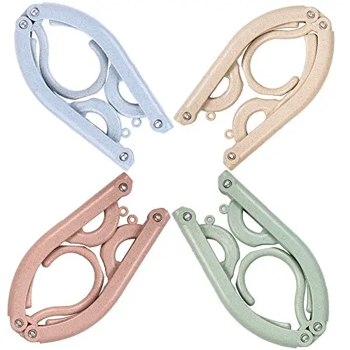 Hanger Pack of 4/8 with Clothespins Towel Clip Socks Clip Plastic Foldable Travel Home Camping Non-Slip Clothes Shirts Sweaters Dress Hanger Hook Drying Rack from Blowing Away Clothes Lines Pack?¨8 Hanger Pack of 4/8 with Clothespins Towel Clip Socks Clip Plastic Foldable Travel Home Camping Non-Slip Clothes Shirts Sweaters Dress Hanger Hook Drying Rack from Blowing Away Clothes Lines Pack?¨8