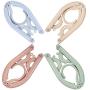 Hanger Pack of 4/8 with Clothespins Towel Clip Socks Clip Plastic Foldable Travel Home Camping Non-Slip Clothes Shirts Sweaters Dress Hanger Hook Drying Rack from Blowing Away Clothes Lines Pack?¨8