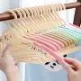Drying Rack Childrens Hanger Baby Baby Home Anti-Skid Multi-Function Thickening Childrens Clothes Hanging Clothes Hanger Storage Artifact 10 Pack FANJIANI (Color : Pink)