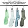 STARVAST 20 Pcs Laundry Hanging Hooks Boot Hanging Hold Clips, Portable Stainless Steel Boot Hangers Hanging Clothes Pins for Closet Travel Home