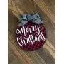 Christmas wreath buffalo plaid farmhouse home decor door hanger Christmas wreath buffalo plaid farmhouse home decor door hanger