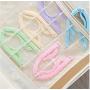 Newly Portable Travel Clothes Hanger Folding Hangers Space Saving Travel Laundry Supplies 10pcs Random Color