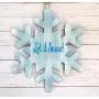 Winter Snowflake Door Hanger - Christmas Snowflake Decoration - Home Door Sign- Snowflake Decor
