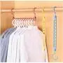 10pcs Random Color Plastic Nine-Hole Magic Clothes Hanger Drying Racks Multi-Purpose Hanger Home Storage Hangers Storage Rack 10pcs Random Color Plastic Nine-Hole Magic Clothes Hanger Drying Racks Multi-Purpose Hanger Home Storage Hangers Storage Rack