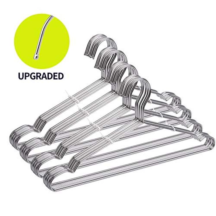 Timmy TIMMY Wire Hangers 40 Pack Stainless Steel Strong Metal Coat Hanger  Clothes 16.5 Inch