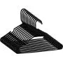 ZOYER Premium Plastic Hangers (50 Pack)- Durable & Strong Standard Hangers for Clothes - Black ZOYER Premium Plastic Hangers (50 Pack)- Durable & Strong Standard Hangers for Clothes - Black