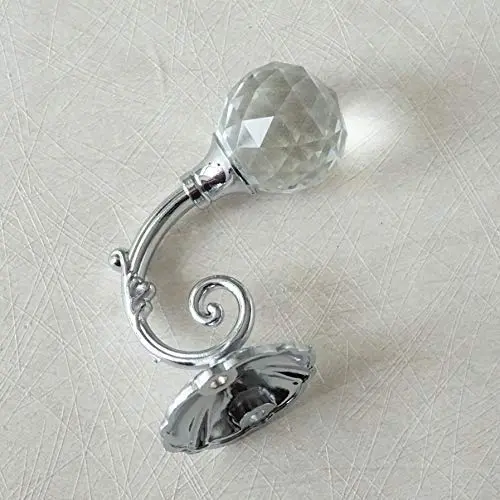 LBFEEL Clear Glass Hooks Crystal Wall Hooks Gold Silver Coat Hat Hangers Hooks Antique Bronze Copper Clothes Hooks (Silver) LBFEEL Clear Glass Hooks Crystal Wall Hooks Gold Silver Coat Hat Hangers Hooks Antique Bronze Copper Clothes Hooks (Silver)