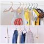 10PC Random Color Portable Travel Clothes Hanger Folding Hangers Space Saving Travel Laundry Supplies