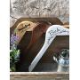 Wedding Dress Hangers - Personalized wedding hangers // Laser engraved wood hangers // Bridesmaid gift // Hangers with name and date