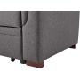 LILOLA Lucca Gray Linen Reversible Sleeper Sofa Storage Chaise
