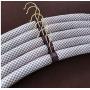 ROUND YUAN 45cm Men Clothes Hangers Padded Hangers Foam Hanger Non Slip Satin Canvas Covers for Adults Clothes Men Suits 5pcs