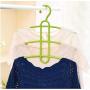 10pcs Random Color Multifunctional Creative Fishbone Anti-Skid Multi Layers Clothes Hanger Plastic Scarf Clothes Hangers Hangers Storage Racks