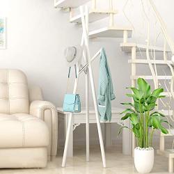 COAT RACK Feifei Hanger Floor Hanger Bedroom Clothes Rack Simple Bedroom Solid Wood Clothes Rack Simple Modern (Color : 02)